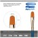 Brush Artistic Synthetics Gamma "Gallery", Plain # 10, Short handle 303010