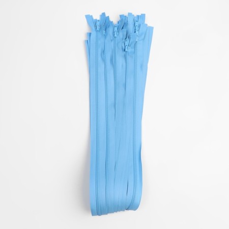 Lightning "Spiral", No. 5, detachable, automatic lock, 80 cm, blue color-2