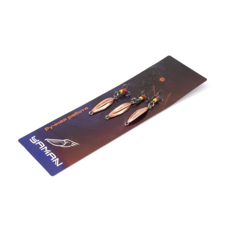Vertical spin "Yaman" bug with a tee, size 25 mm, 1.5 g, color copper-4