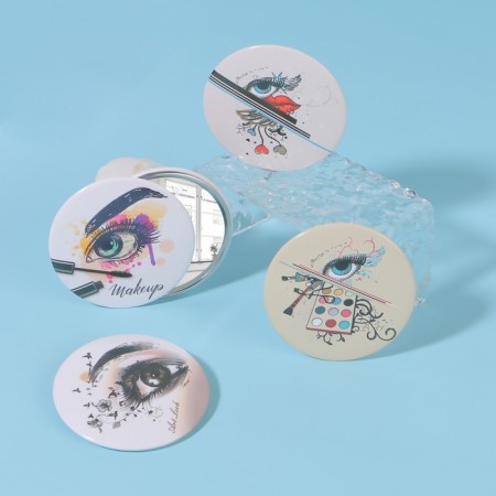 Mirror pocket "look", d = 7 cm, color mix-2