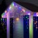 Garland "fringe" 3 × 0.6 m, IP44, UMS, white thread, 160 SMD-LED, glow of multi, 220 V
