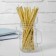 Cocktail tubes, set 25 pcs., Golden color