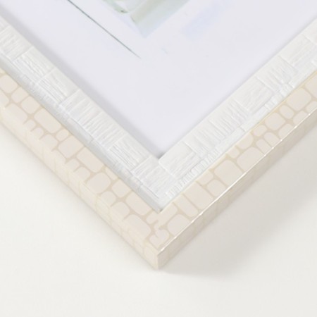 Photo frame plastic 20x25 cm "Double. White brick" 29x24x1.4 cm-2