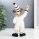 Polystone souvenir "Clown with heart in his hand" Black and white with gold 17.5x4.5x9.5 cm