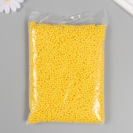 Set of beads "pearls" d 4 mm, 250 gr, yellow-2