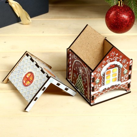 Tea house "Gingerbread house" 10.5x9.5x12 cm-2