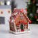 LED figure "Gingerbread House" 18 × 12 × 10 cm, polystone, batteries AAAX2 (not in the kit), glow warm white