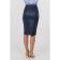 Leather skirt-pencil female, size 54