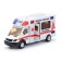 Metal “ambulance” machine, inertial, light and sound effects, scale 1:48