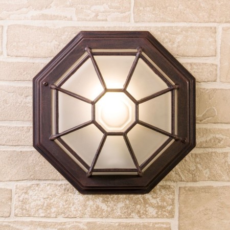 Street wall lamp Elektrostandard, Telarana, 130x290x290 mm, E27, CAPUCHO color