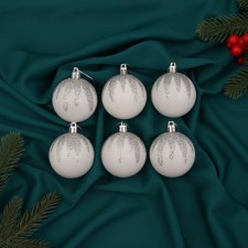 Set of balls plastic D-6 cm, 6 pcs 