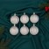 Set of balls plastic D-6 cm, 6 pcs "Alaz" silver-white