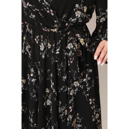 Female dress, size 46, black color-5