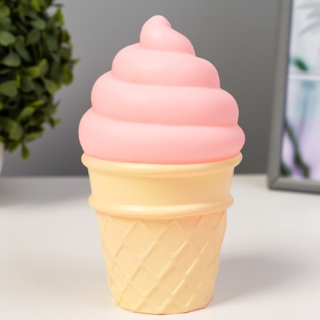 Night Plastic "Ice Cream in a glass" MIX LEDH1 7.5x7.5x14 cm Risalux-5