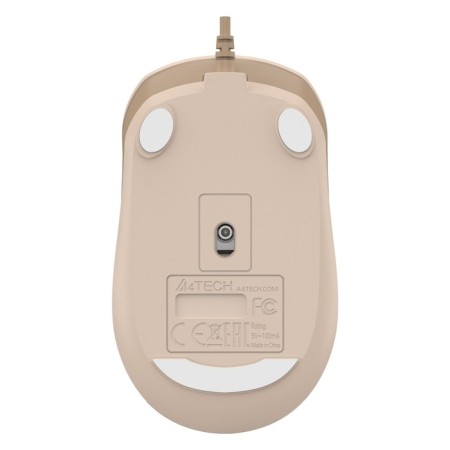 Mouse A4Tech FSTYLER FM26S Beige/Brown optical (2000DPI) Silent USB for a laptop (103385-9
