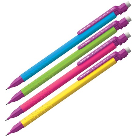 Mechanical pencil 0.5mm Berlingo color zone, with an eraser, mix