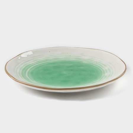 Porcelain shade "Cosmos", d = 19 cm, green color-1