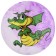 Children's ball "dinosaurics", d = 25 cm, 60 g, color mix