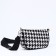 Bag Women's Cross-Bodi with a zipper, black/white color