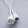 Garland "fringe" 3 × 0.6 m, IP44, UMS, white thread, 160 LED, white glow, white flicker, 220 V