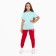 Pants for the girl, dark red color, height 158