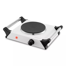 Electric tile KitFort KT-183, 1000 watts, 1 burner, gray-black