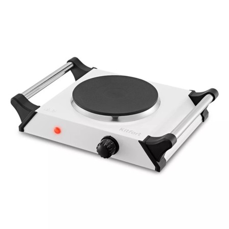Electric tile KitFort KT-183, 1000 watts, 1 burner, gray-black
