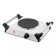 Electric tile KitFort KT-183, 1000 watts, 1 burner, gray-black