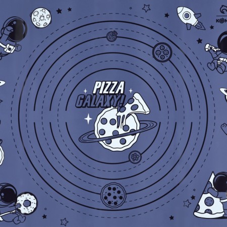 Silicone pitch for baking "Pizza Galaxy", 50 x 40 cm-3