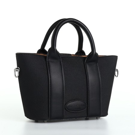 Bag Female Tout with zipper, black color-6