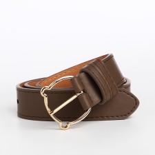 Building belt, width 3 cm, screw, buckle metal, brown color