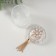 Casket Glass "Pearl Romb" with a brush 6.6x6.5x7.8 cm