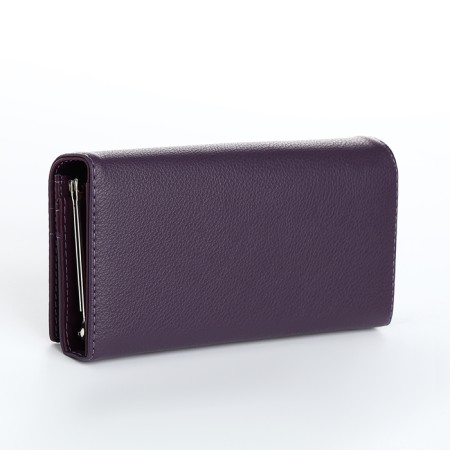 Women's wallet on magnets, purple color-1