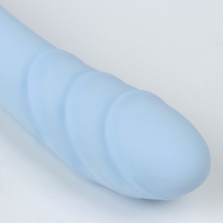 Massage vibrator, 10 modes, 22 x 3 cm, ZU USB, blue-3