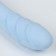 Massage vibrator, 10 modes, 22 x 3 cm, ZU USB, blue