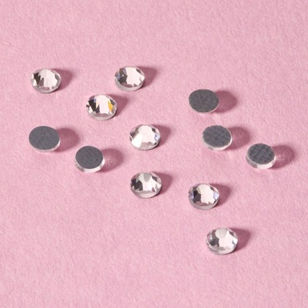 Rhinestones “circle”, glass, d = 2.8 mm, 100 pcs, silver color-1