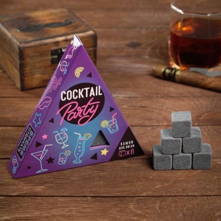 Set of stones for whiskey Cocktail, 6 pcs