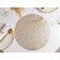 Set of serving napkins on the table "Sot", 4 pcs, d = 38 cm, gold color