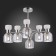 Ceiling EVOLUCE lamp. Sle1045-102-06. Vento. 6x40 watts, E14, 63x63x44 cm, chromium color