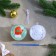 Christmas tree decoration for coloring "mittens" size: 8 cm; 2 pcs., Brush