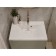 Paola Elegante sink, half -vested, 65 cm, rectangular