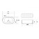 ABBER Bequem AC2116 sink, invoice, 575x360x120 mm, white