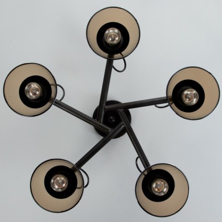 Svetogor chandelier "Evening" 5x60W E27 Black 57x57x28cm-3