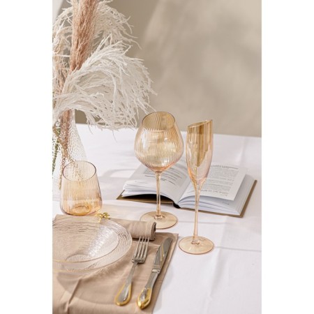 Glass glass low magistro "Illusion", 450 ml, gold color-1