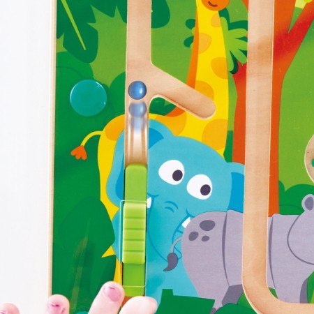 Jungle-labyrinth toy, with a ball, magnetic-3