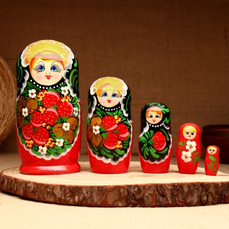 Matryoshka 5-doll "Maryana", 17-18 cm