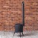 Oven for a cauldron 10 l d = 34 cm, with a chimney, with a door