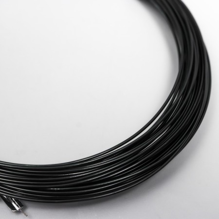 Wire for creativity d 1mm, black steering wheel. 10 m-1