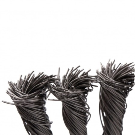 Denzel Ushm brush, 200 mm, flat, twisted stainless steel. wire 0.5 mm, landing 22.2 mm-2