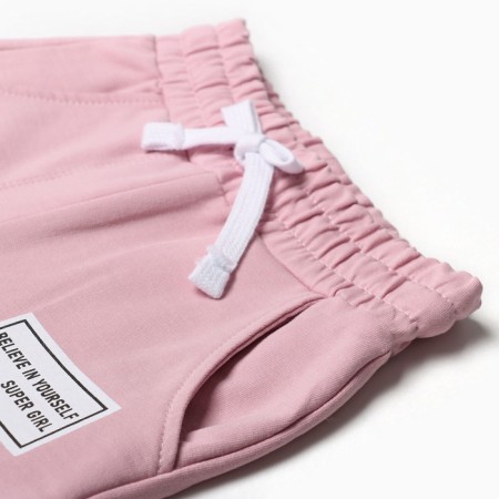 Set for girls (sweatshirt, trousers), dirty pink color, height 110 cm-4